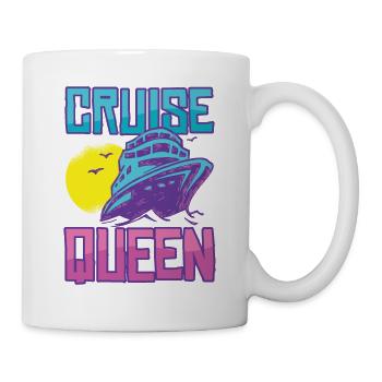 Kreuzfahrt Queen - Tasse - Weiß - Rechts