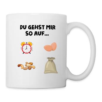 You're so pissed off, nuts, sack of alarm clock - Mug - white - Right