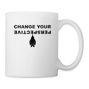 Change Your Perspective - Hanging Bat in Black - Mug - white - Right