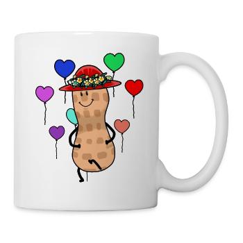 Peanut Summer Hats Flowers Fantasy Nut - Mug - white - Right