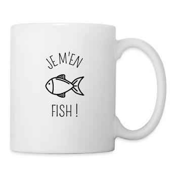 JE M'EN FISH - Mug blanc - blanc - Droite