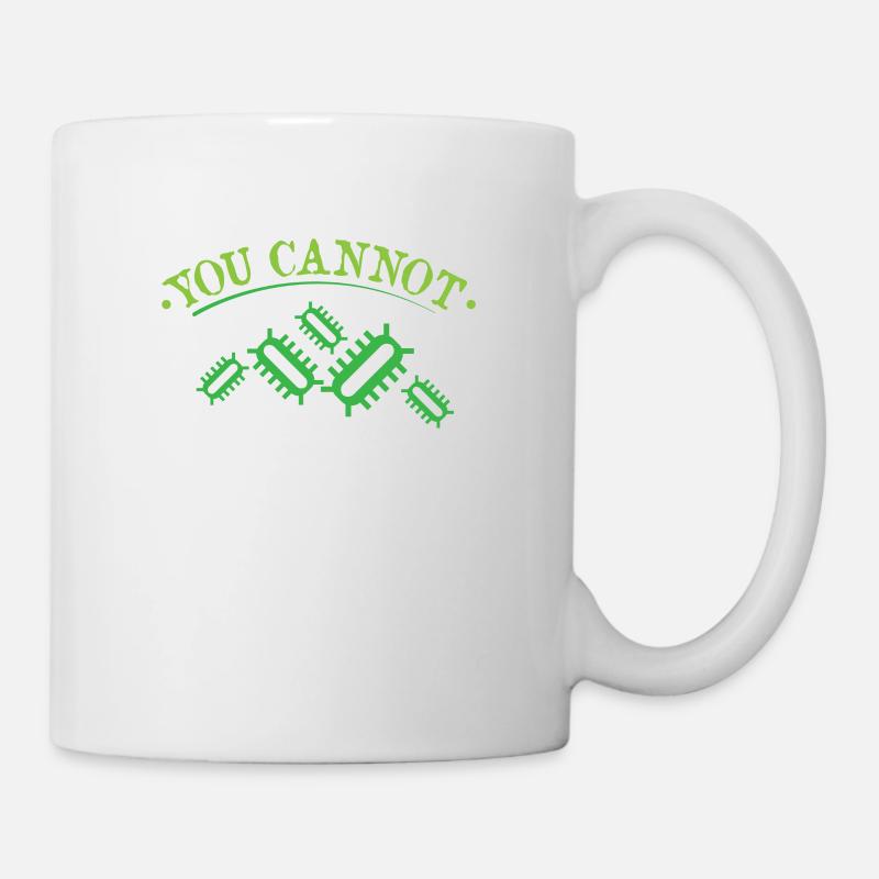 Anglais bactérie blague biologie jeu de mots - Mug blanc - blanc