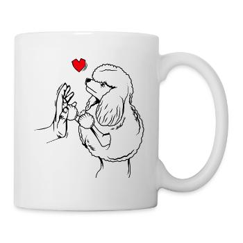 caniche - Mug blanc - blanc - Droite