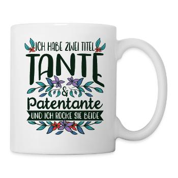 Patentante Tante Geschenke - Tasse - Weiß - Rechts