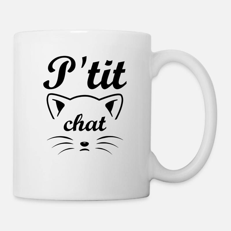 p'tit chat pull claire - Mug blanc - blanc