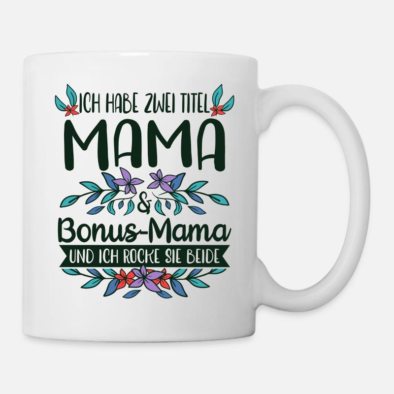 Stiefmutter Bonus-Mama Stiefmama Geschenkidee - Tasse - Weiß