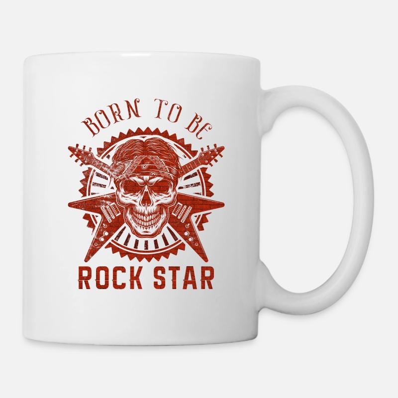 Né pour le rock - Mug blanc - blanc
