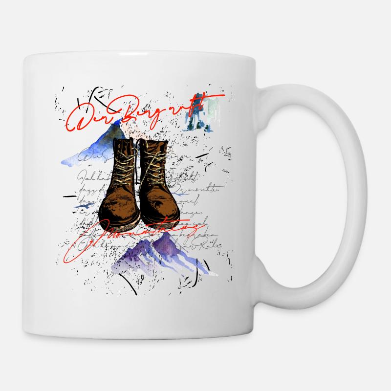 L’appel de la montagne - Cool hiker design - Mug blanc - blanc