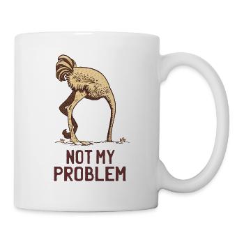 kopf in den Sand stecken - Tasse - Weiß - Rechts