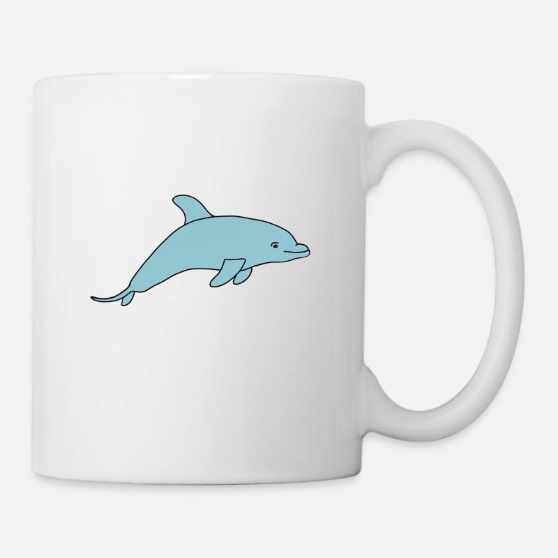 Delphin - Tasse - Weiß