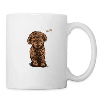 Wuff Welpe - Tasse - Weiß - Rechts