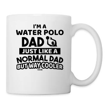 Père sport water-polo fête des pères - Mug blanc - blanc - Droite