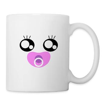 A Super Sweet Facial Expression With A Pacifier - Mug - white - Right