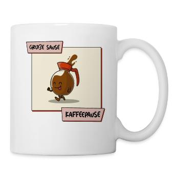 Große Sause Kaffeepause - Tasse - Weiß - Rechts