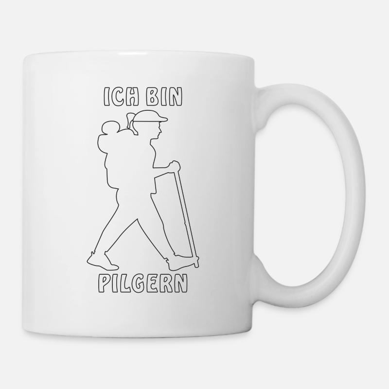 ICH BIN PILGERN - Tasse - Weiß