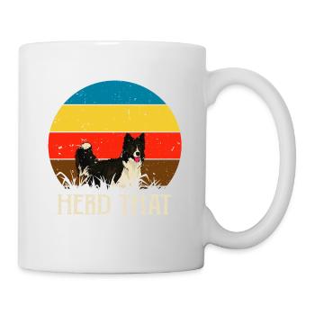 Herd that - Saying for shepherd and dog - Mug - white - Right