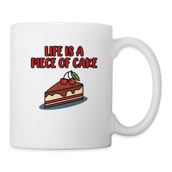 gâteau - Mug blanc - blanc - Droite