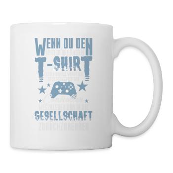 Gamer Zocker Games Pc - Lustiges Gaming - Tasse - Weiß - Rechts