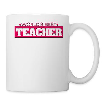 Worlds Best Teacher Best Teacher in the World - Mug - white - Right