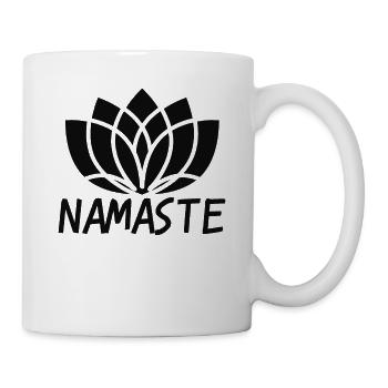 Yoga Lotus Blossom Om Namaste - Mug - white - Right