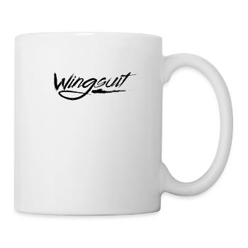 Wingsuit Flügelanzug Fliegen Pilot Spruch - Tasse - Weiß - Rechts