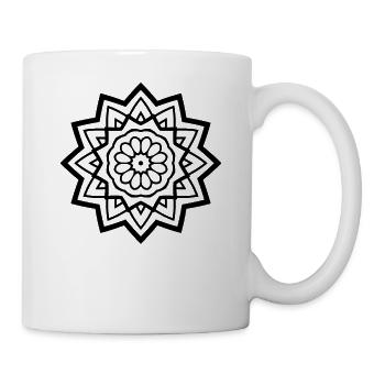 Mandala Ausmalen Kreativ Gestalten Kinder DIY - Tasse - Weiß - Rechts
