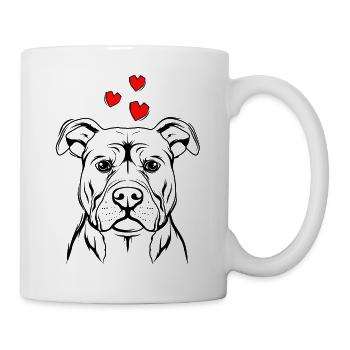 Staffordshire Bull Terrier - Mug blanc - blanc - Droite