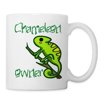 propriétaire de caméléon - Mug blanc - blanc - Droite