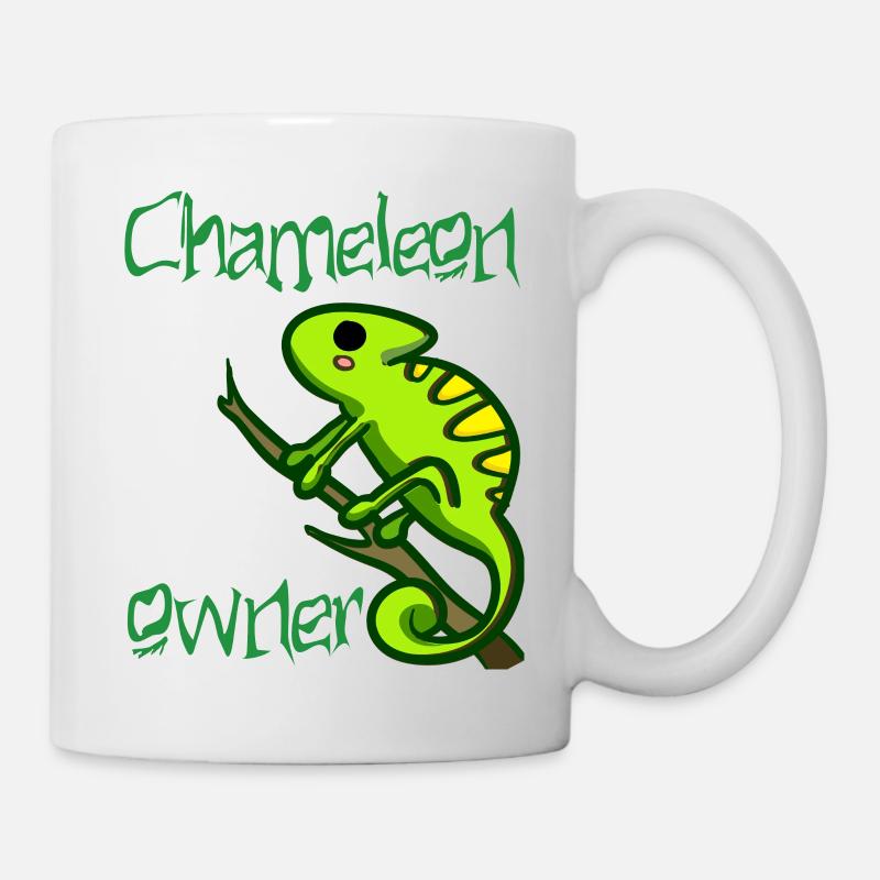 chameleon owner - Tasse - Weiß
