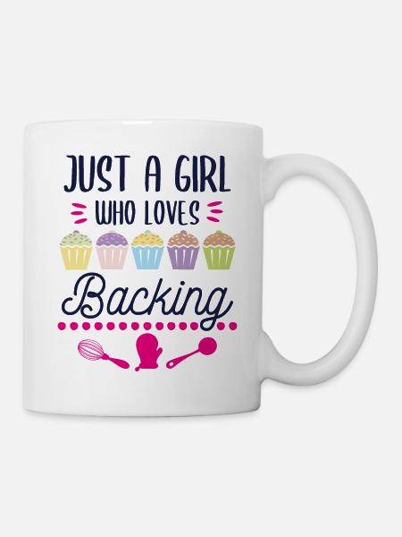 Backen Bäckerin Konditorin Mädchen Spruch Geschenk - Tasse - Weiß