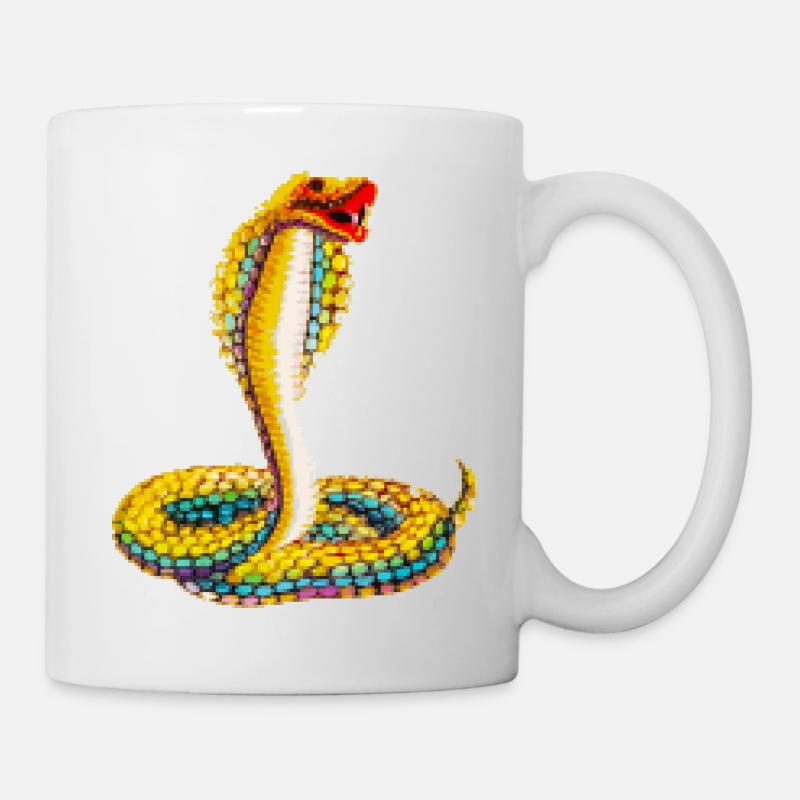 Pixel Snake - Mug - white