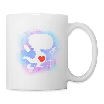 Pregosaurus Pregnancy Announcement - Mug - white - Right