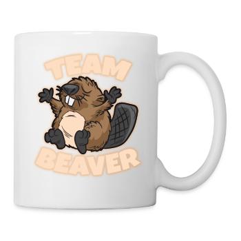 Team Beaver - Tasse - Weiß - Rechts