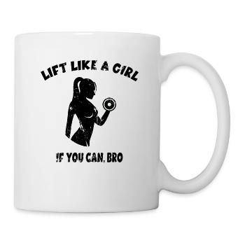 Sports de force Bodybuilder Fitness Girl GYM Sport - Mug blanc - blanc - Droite