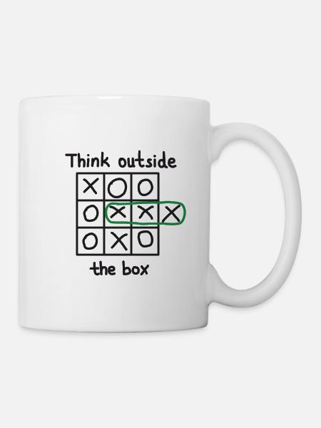 Sortez des sentiers battus TIC TAC TOE - Mug blanc - blanc