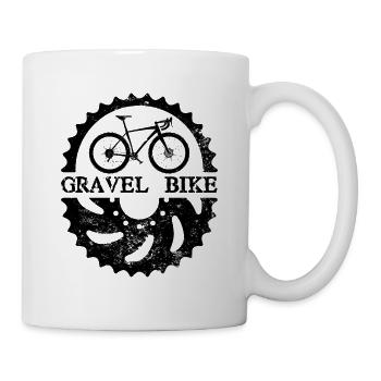 gravel bike - Mug - white - Right