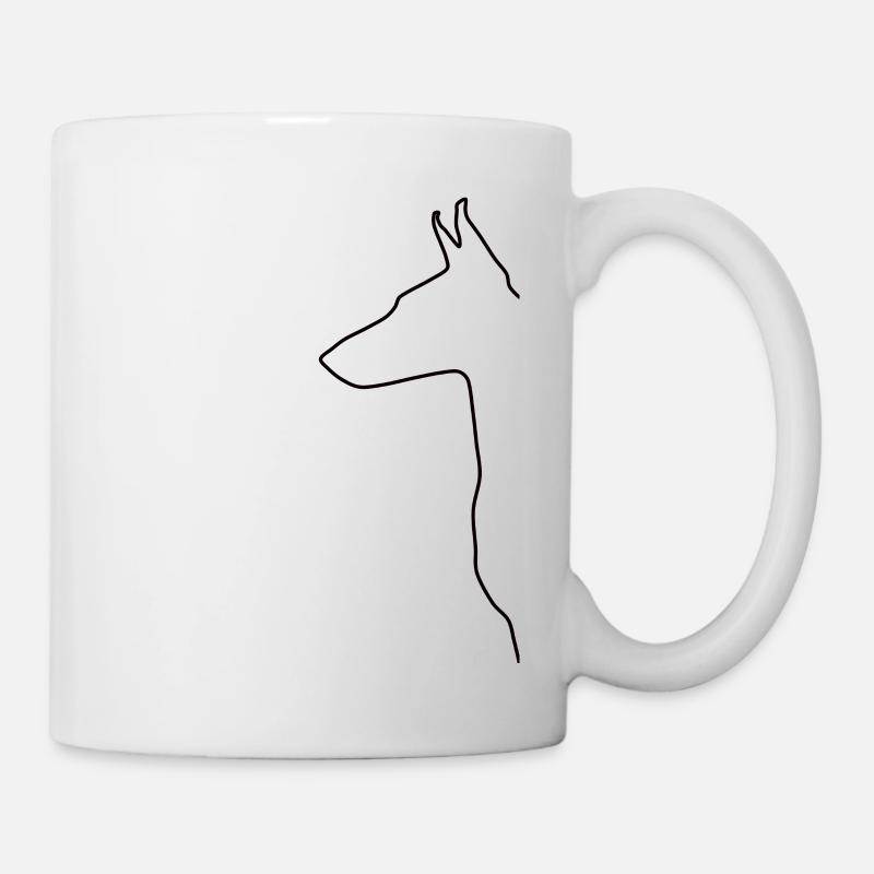Cadeau Doberman Pinscher Doberman - Mug blanc - blanc