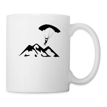 Paragliden - Gleitschirmfliegen - Fallschirm - Tasse - Weiß - Rechts