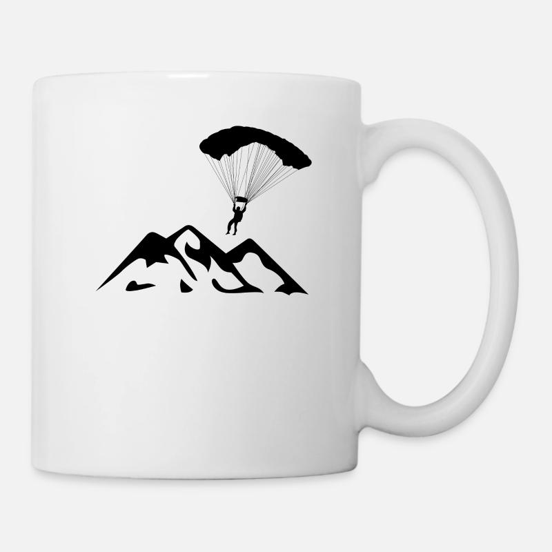 Paragliding - paragliding - parachute - Mug - white
