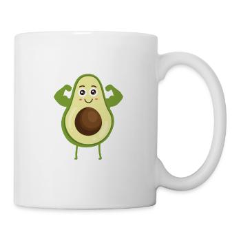 Avocardio Cute Avocado Cardio Fitness Keto - Mug blanc - blanc - Droite