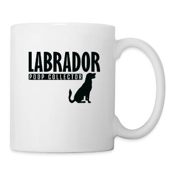 Collectionneur de merde de chien labrador - Mug blanc - blanc - Droite