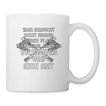 Wikinger Odin Spruch Nordische Mythologie - Tasse - Weiß - Rechts