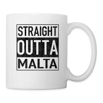 Straight Outta MALTA - Tasse - Weiß - Rechts