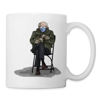 Grand-père sur une chaise pliante - Mug blanc - blanc - Droite