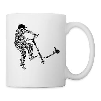 Scooter - Tasse - Weiß - Rechts