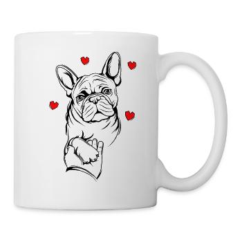 Bouledogue français - Mug blanc - blanc - Droite