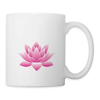 Lotus Blossom Flower Namaste - Mug - white - Right