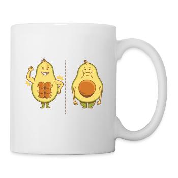 Oma beste Köchin lustiger Spruch Witz Avocado - Tasse - Weiß - Rechts