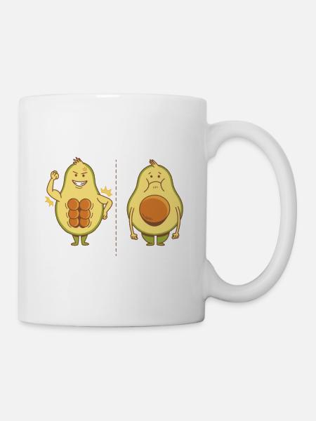 Oma beste Köchin lustiger Spruch Witz Avocado - Tasse - Weiß
