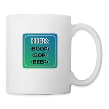 Coder S BOOP BOP BEEP - Tasse - Weiß - Rechts